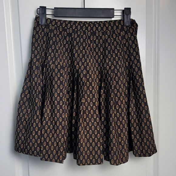 VINTAGE- CHAMPAGNIE EXPRESS Pleated Skirt - Picture 1 of 7